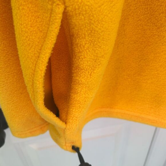 Pro Spirit Men’s Standout Yellow and Black Quarter-Zip Fleece Pullover, Size XL - Picture 8 of 9